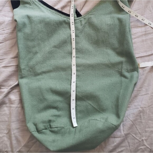 Handmade LINEN boho hobo bag reversible crossbody - Picture 10 of 12